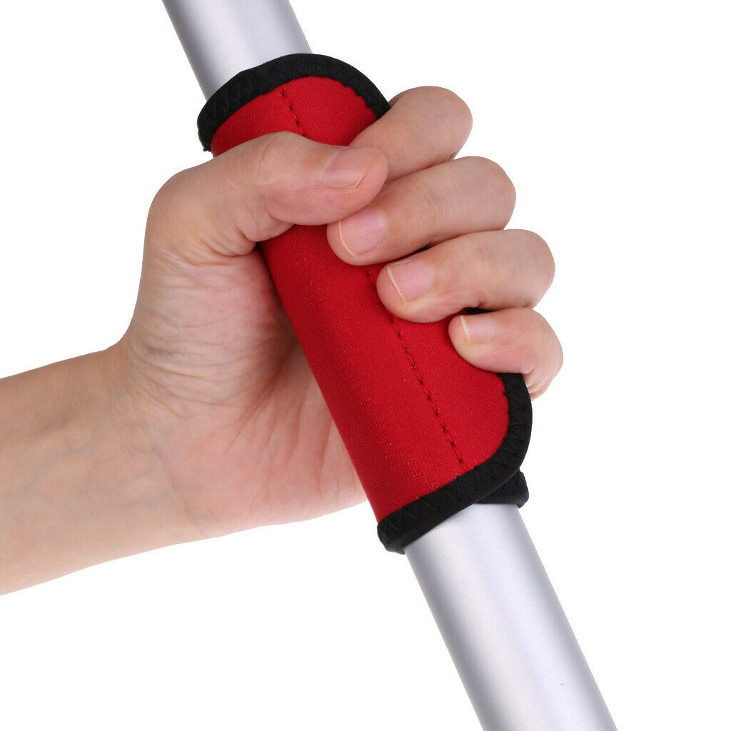 prettyia 2pcs Kayak Canoe Paddle Grips Fastening Tape Prevent Blister Red