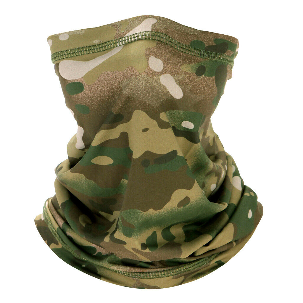 2Pcs Mens Silky Outdoor Sports Balaclava Headscarf Cycling Ski Anti-UV