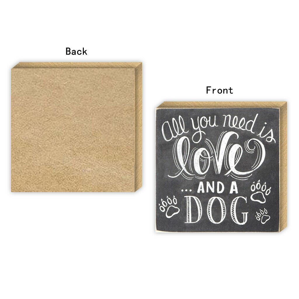 Wooden Stand LOVE DOG Wedding Photo Board Plaque Sign Venue Decoration