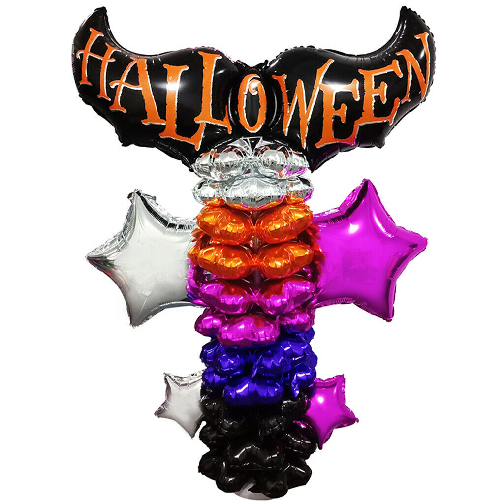 Halloween Balloon Post Bat Star Balloon Party Decoration Photo Prop