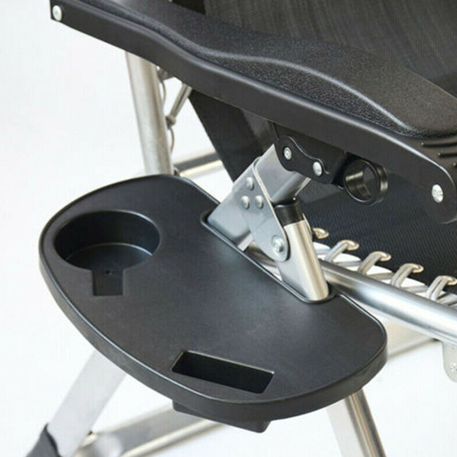 Reclining Sun Lounger Outdoor Garden Folding Gravity Chair Clip