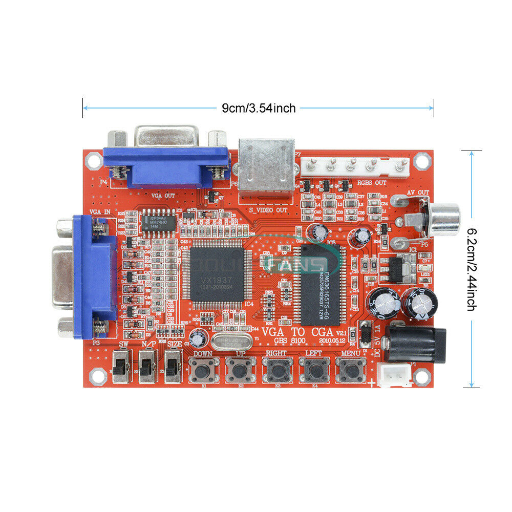 VGA to CGA/CVBS/S-Video HD Arcade Video Game Converter Board GBS-8100