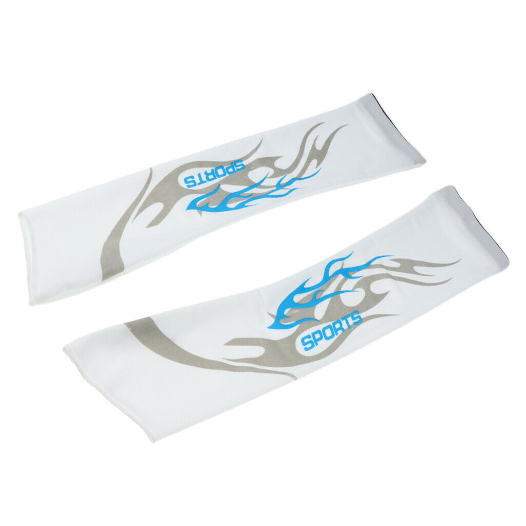Outdoor Sport Sunscreen Glove Anti UV Sun Protection Cooling Arm Sleeves L