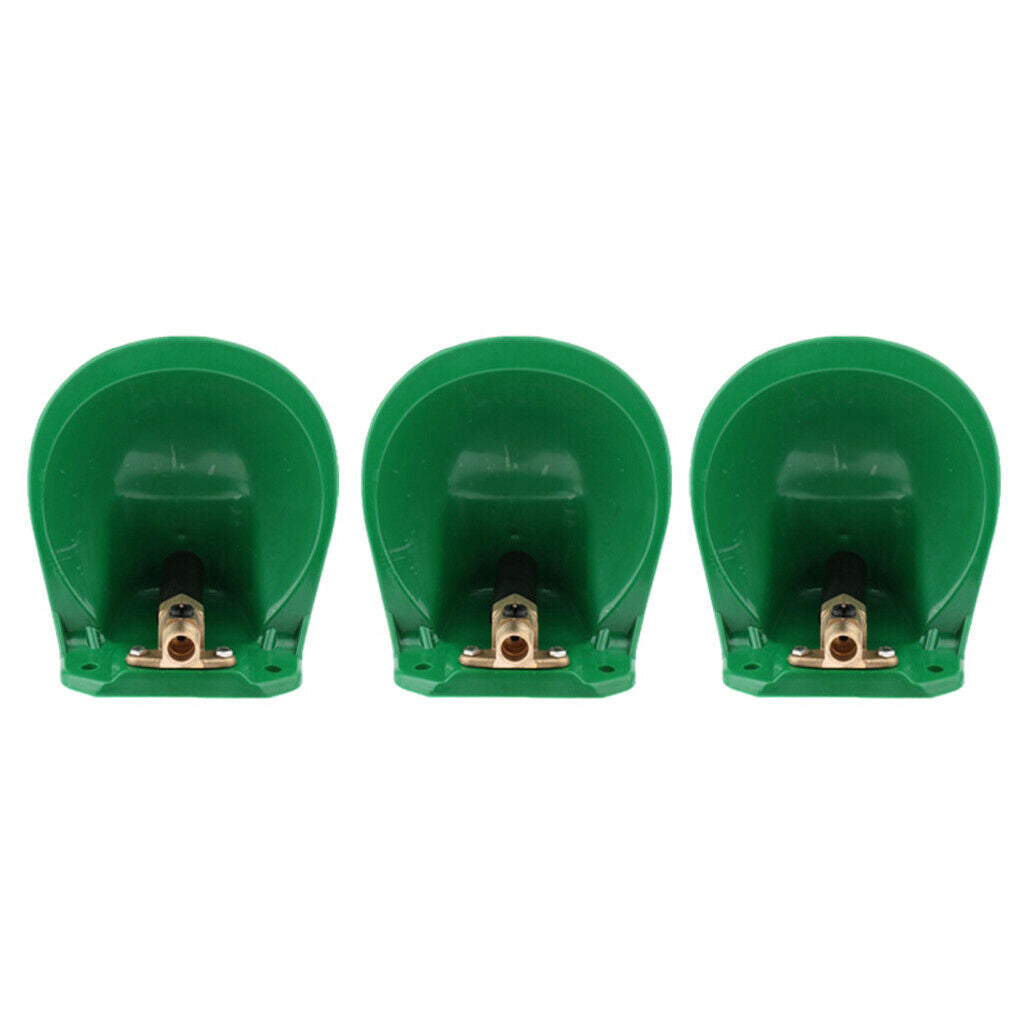 3pcs Automatic Water Bowl Dispenser w/ Metal Valve for Sheep Goat Pig Cattle