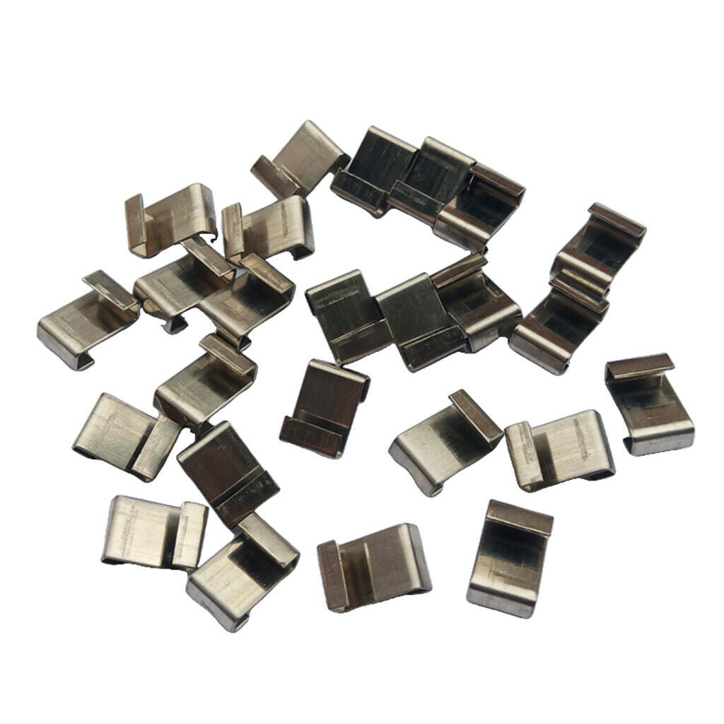 25x Stainless Steel Z-Lap Type Greenhouse Glazing Clips Replacement Garden