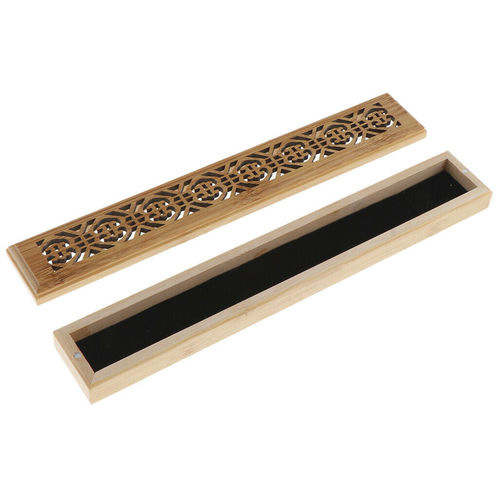Hollow Bamboo Incense Stick Burner Wooden Censer for Home Decor  Style-7