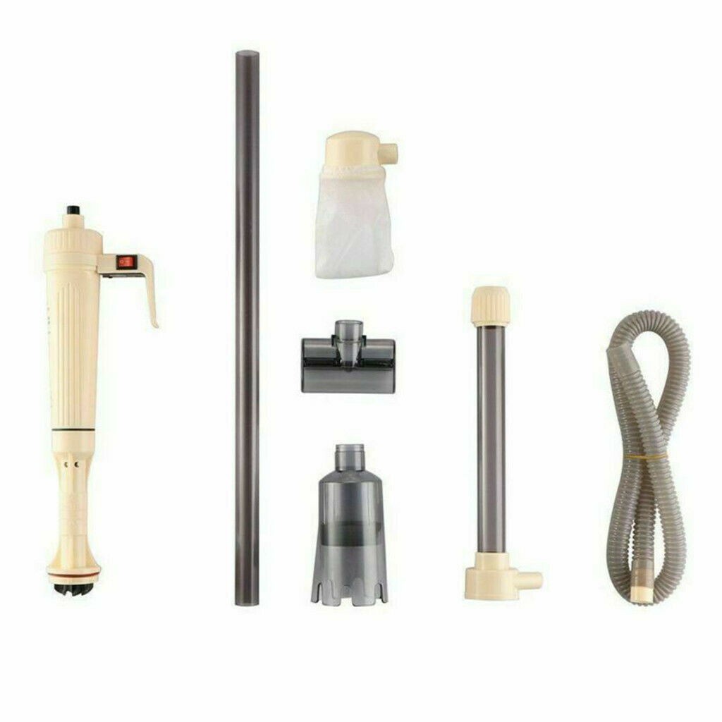 Electric Aquarium Gravel Cleaner Fish Tank Washer Water Changer Pump Filter New