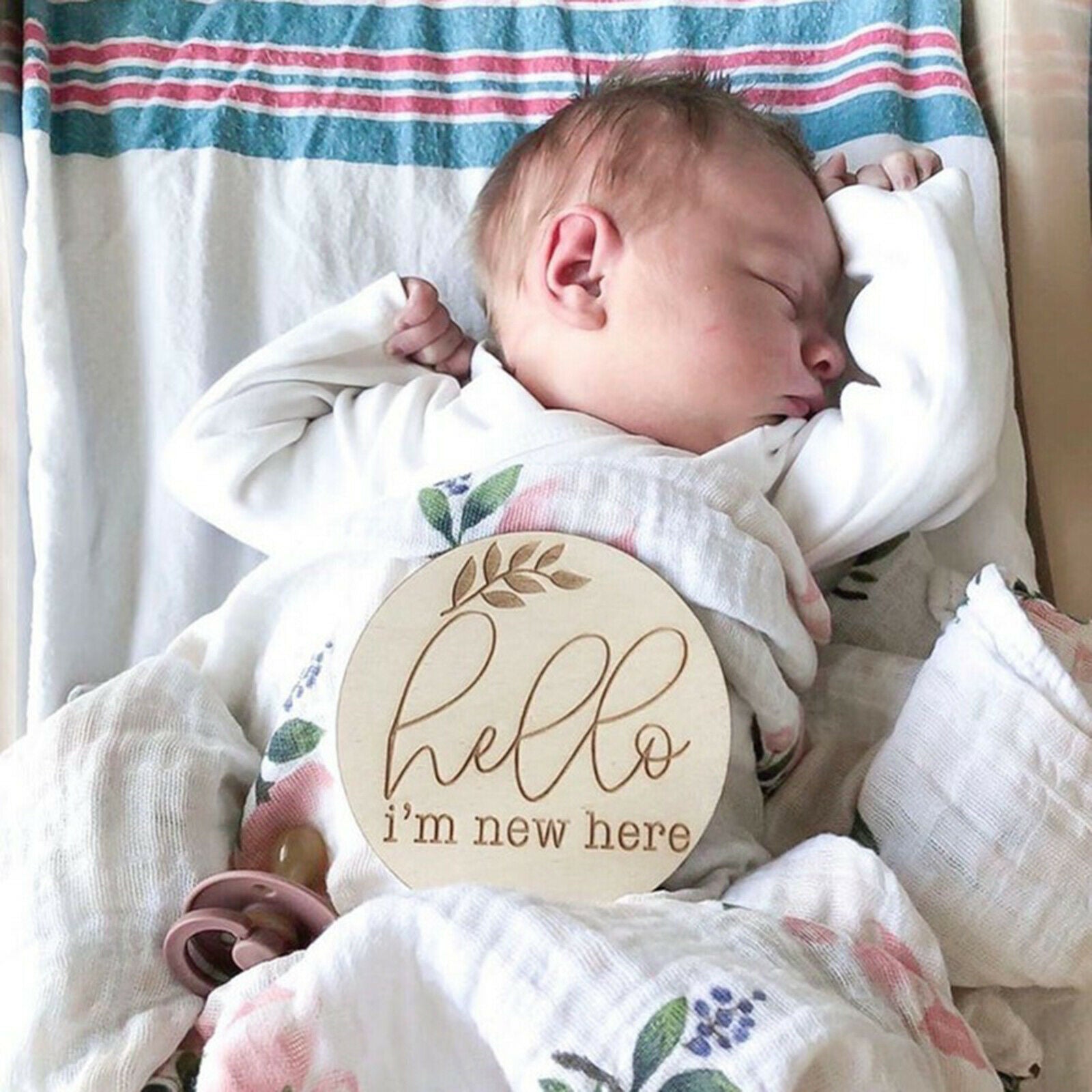 20x Monthly Milestone Cards Rounds Newborn Baby Shower Gift
