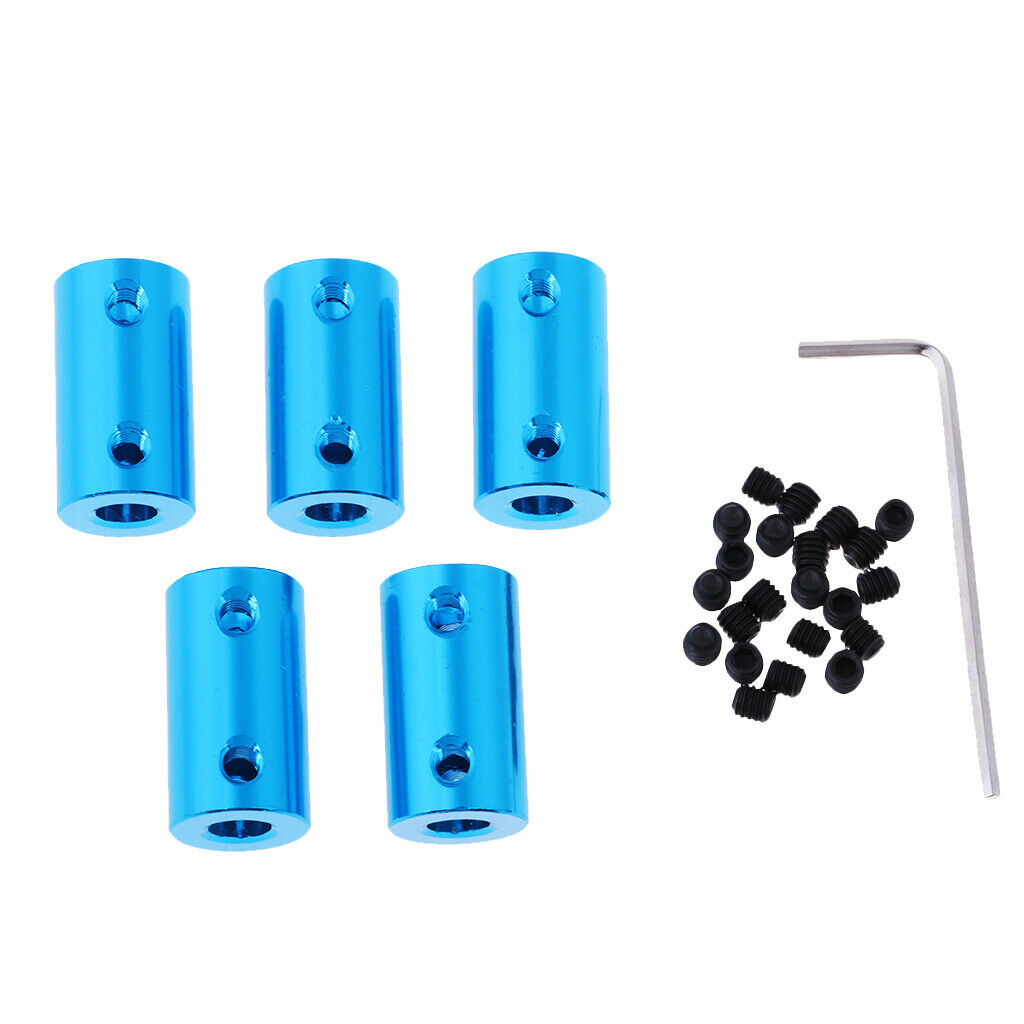 5x RC Car Plane Models Accessory Motor Shaft Coupling Coupler Sleeve Adapter 6mm