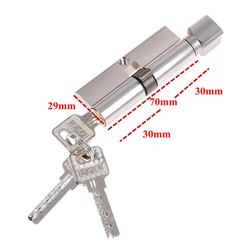 Door Cylinder Lock Biased 70mm Anti-Theft Entrance Brass Lock Home SecurityJ XC