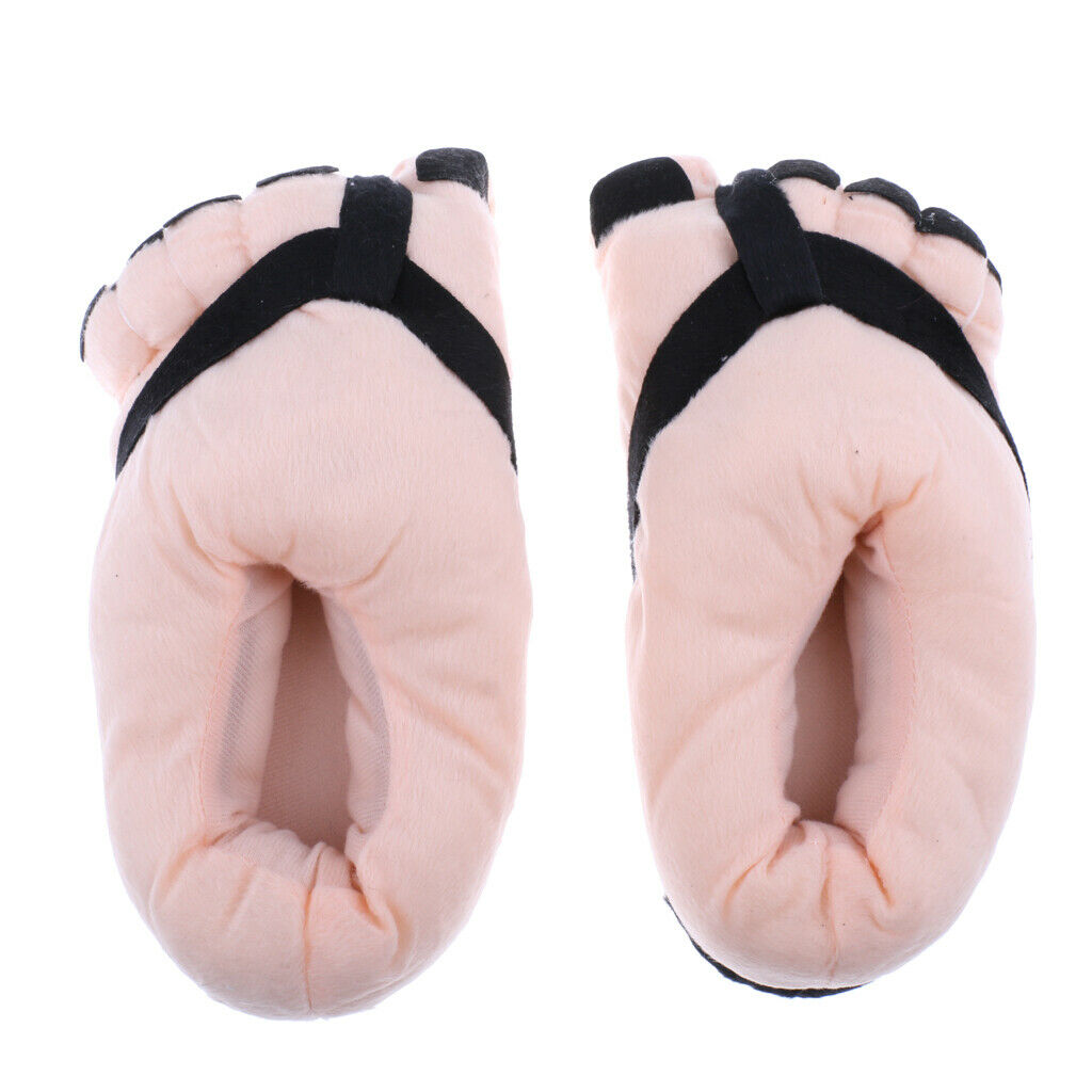 Big Toe Feet Warm Soft Plush Slippers Unisex Winter Indoor Slipper Accessories -