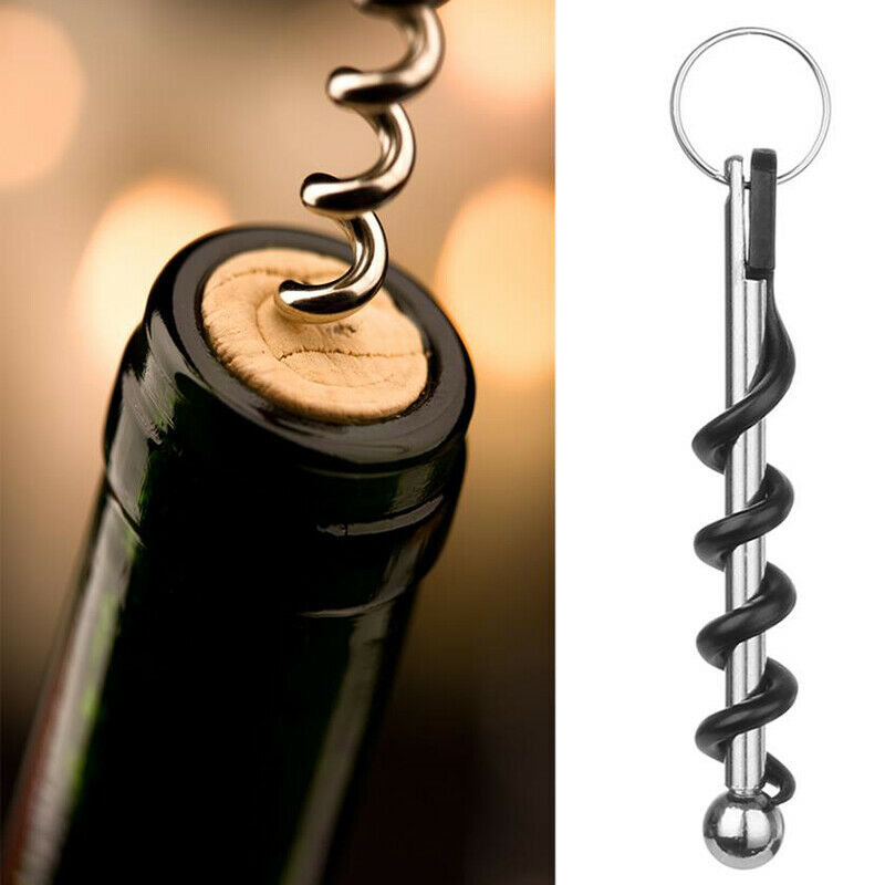 Multifunction Pocket Outdoor Red Wine Bottle Opener Keychain Key Ring Too.l8