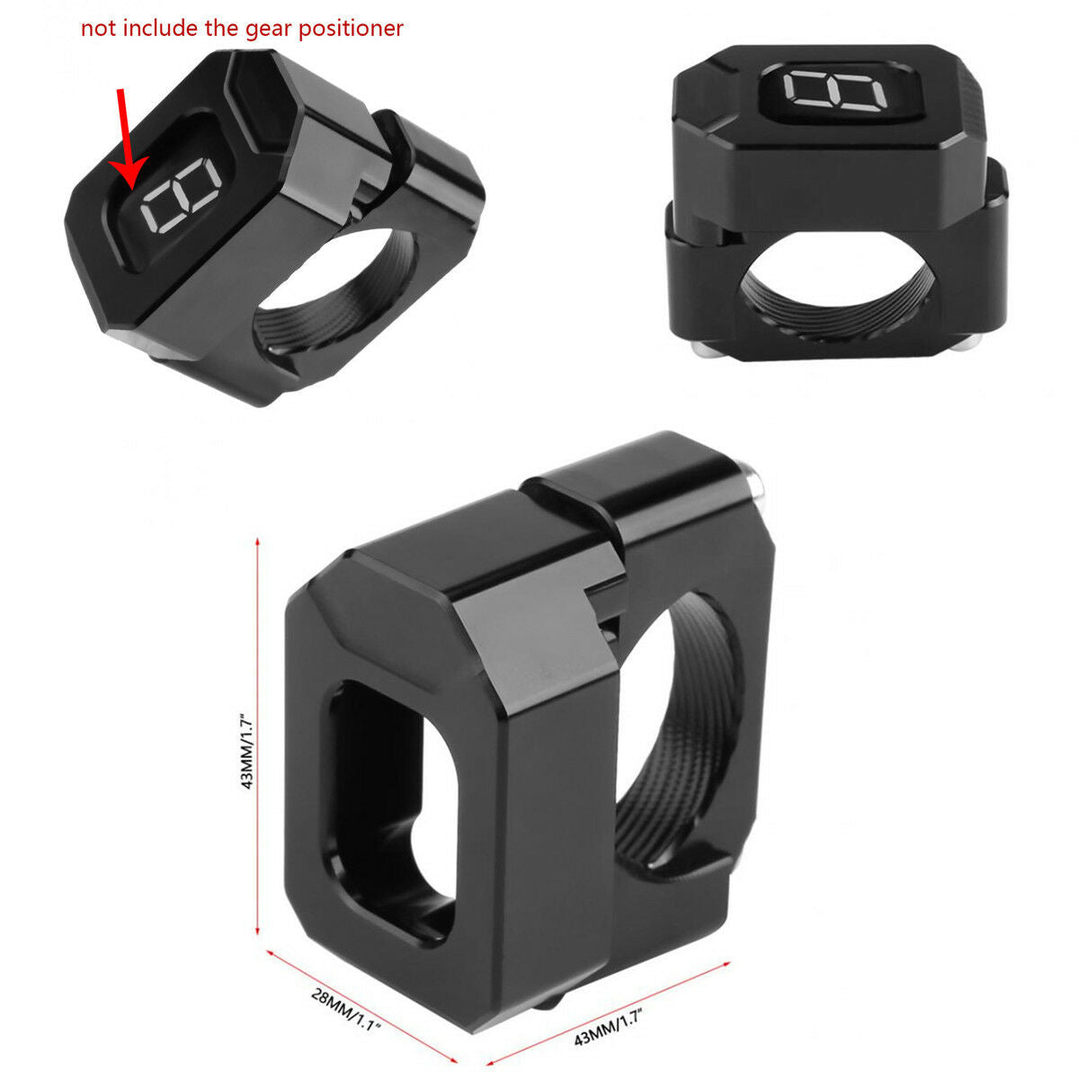Aluminum Alloy Motorcycle Speed Gear Display Indicator Holder Bracket Universal