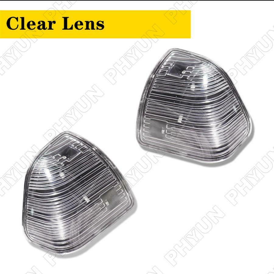 For Dodge Ram 1500 2500 3500 Side Mirror Turn Signal Lights Clear Lens Amber LED