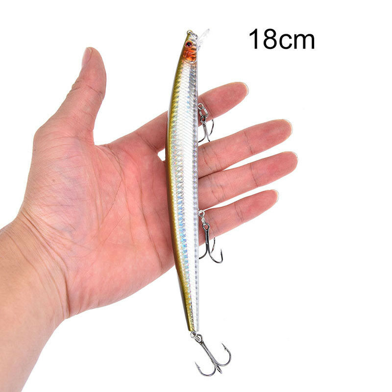18cm/26g minnow fishing lures plastic baits hard lures bass crank baits 3#.l8