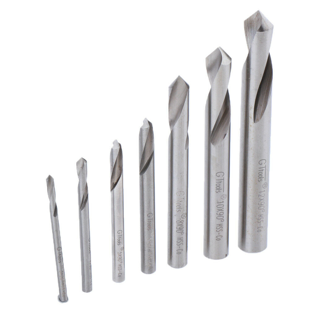 7pcs Titanium-plated NC Fixed-point Drill Metal Woodworking Fixed-point Tool