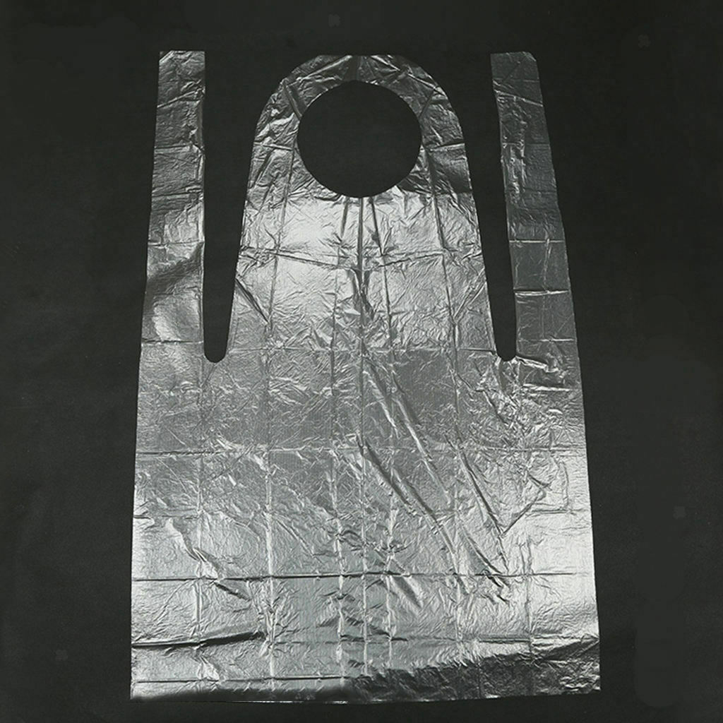 100 x Polyethylene Disposable Apron Waterproof Kitchen Cleaning Aprons