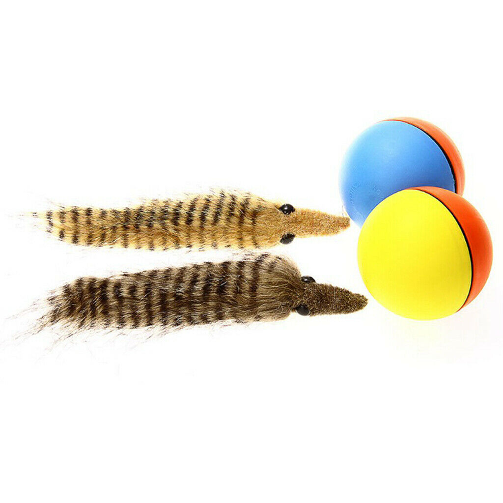 Pet Cat Teaser Toys Funny Pet Rolling Ball Training Toys For Kitty Playing