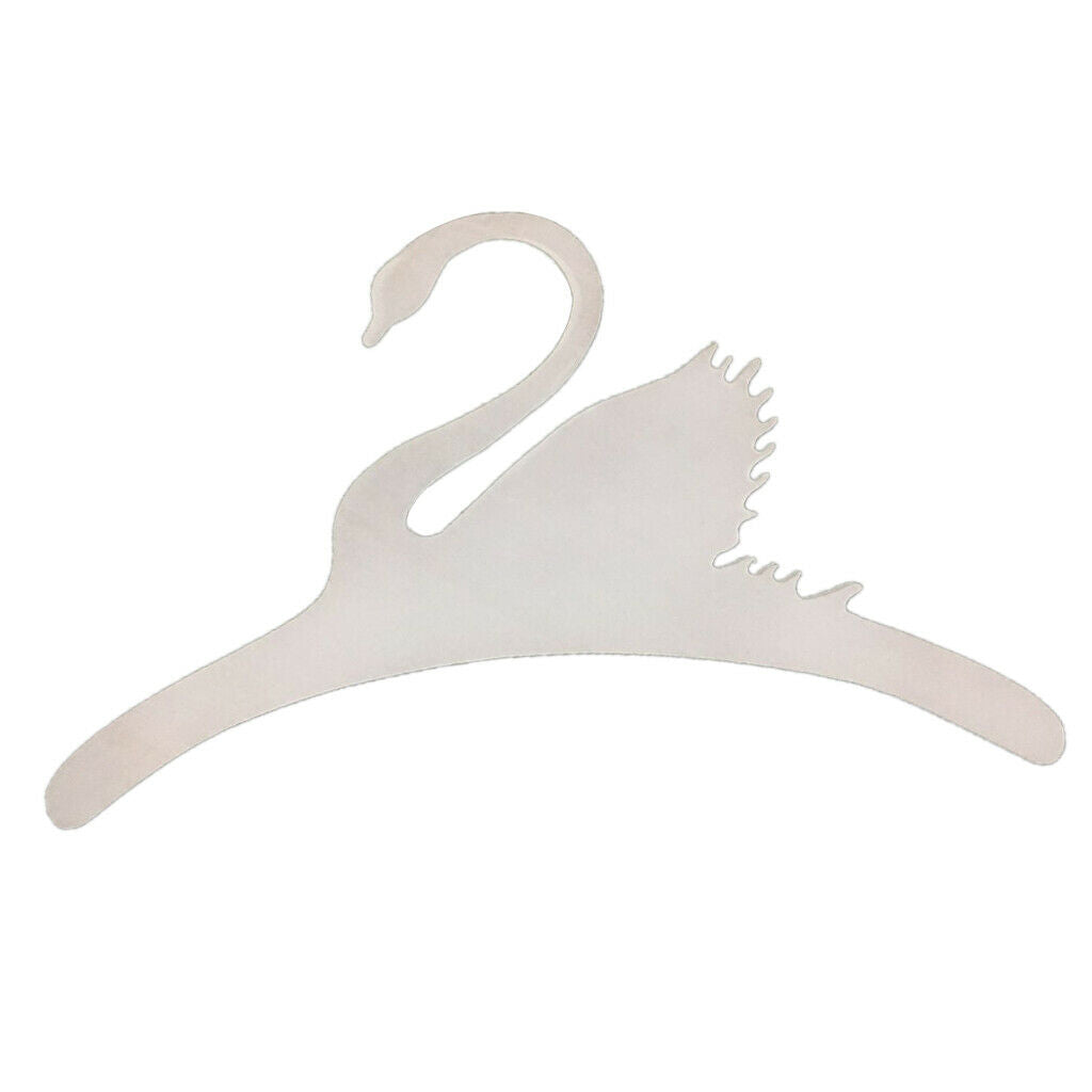Sweet Swan Wooden Coat Clothes Hanger Baby Kids Room Nursery Decor White