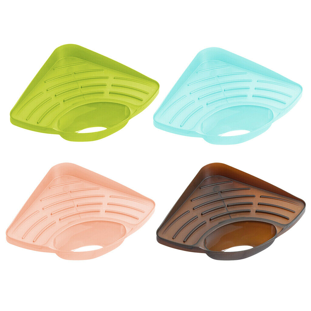 Kitchen Triangle Sink Storage Rack Shelf Green For Sponge Soap