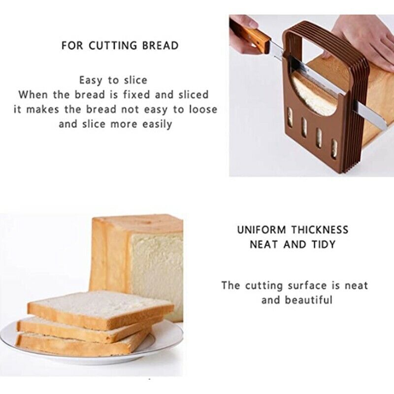 Bread Slicer, Bread/Bake/Bread Slicer Cutter, Foldable Bread Slicer Compact W5E3