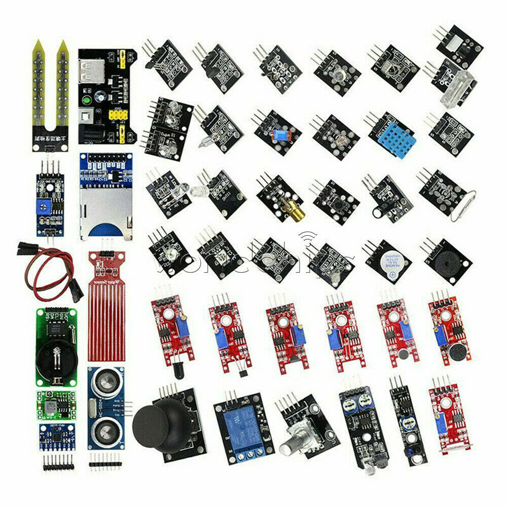 45 in 1 Sensor Starter Kit Modules for Arduino Upgrade 37 in 1 Sensor DIY Set