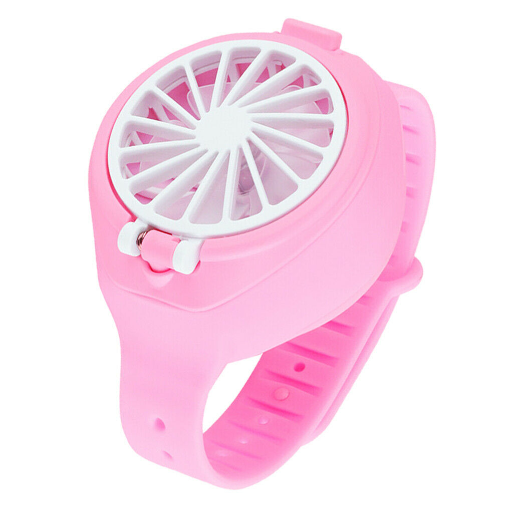 3pcs Children Kids Fan Watches Mute Small Summer Air Cooling Fan USB Charge