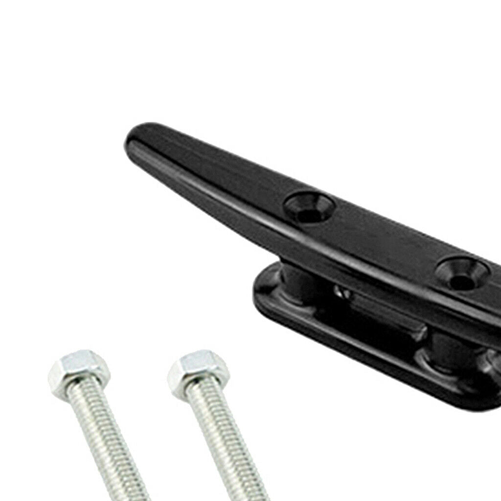 6" Durable Nylon Dinghy Marine Boat Dock Anchor Line Tie Down Cleat Black