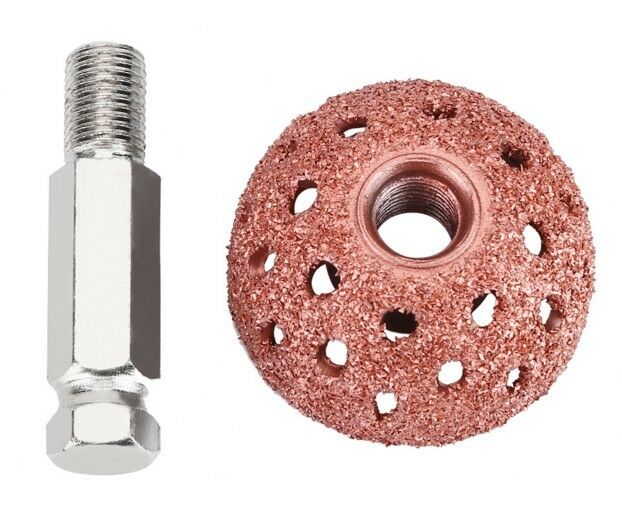 Car Tire Repair Grinding Head Coarse Grit Buffing Wheel with Linking Rod 55mm