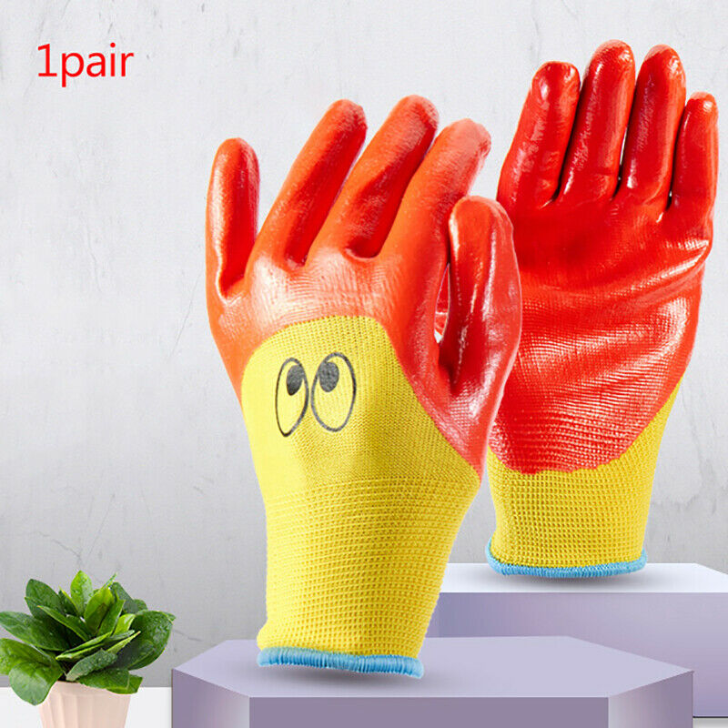 Kids Children Protective Gloves Durable Waterproof Garden Gloves Anti Bite Cut