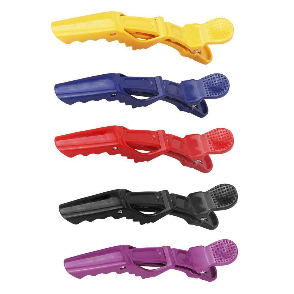 6Pcs Professional Hair Sectioning Clips Duckbill Clamp Extra Large Yellow