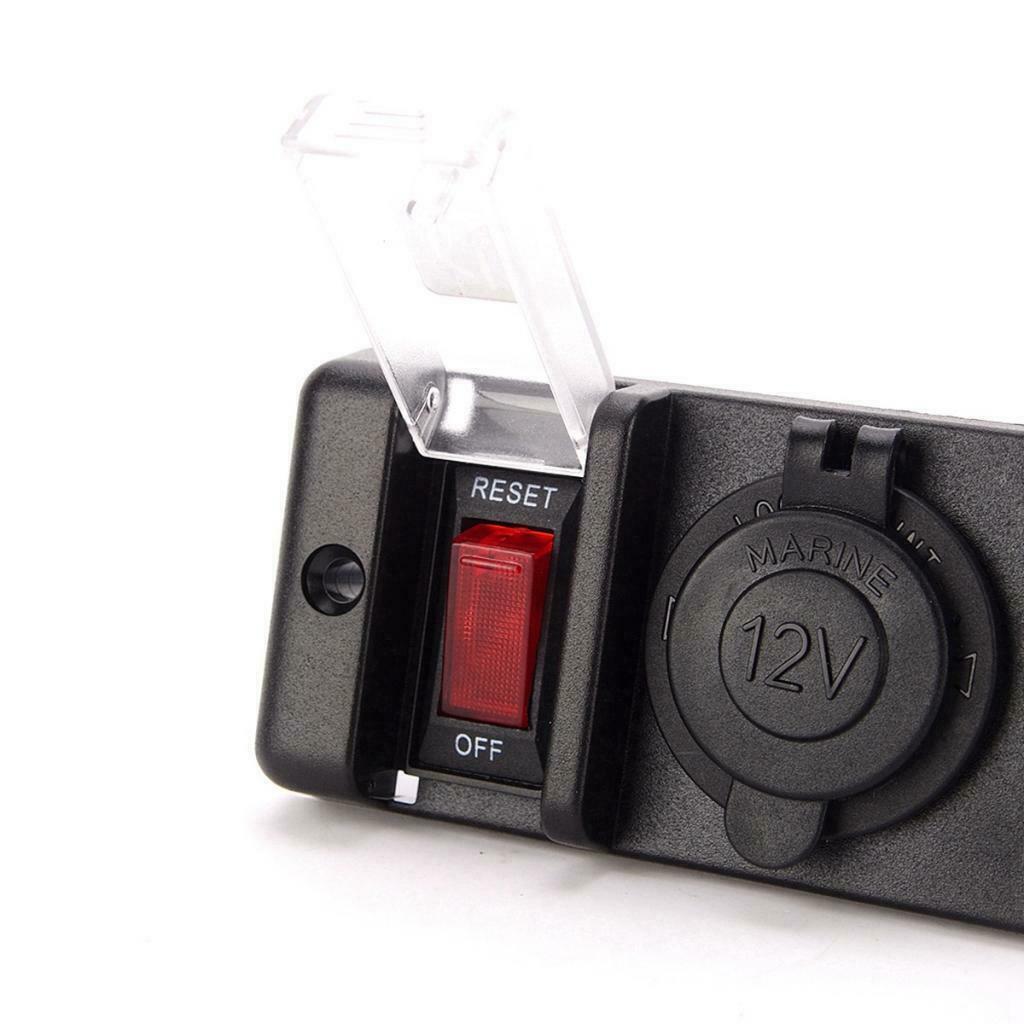 12V Digital Display Voltage Combination Panel Car Charging Cigarette Lighter