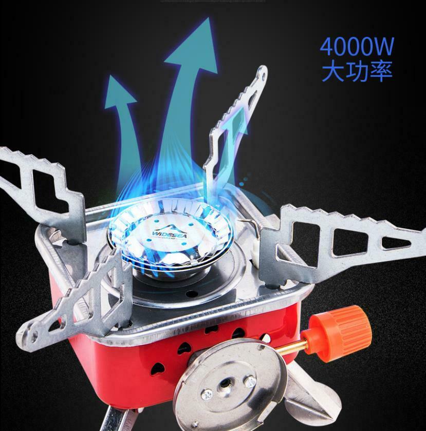 Outdoor Camping Gas Stove Portable Burner Picnic Foldable w/ Piezo Ignition4000W