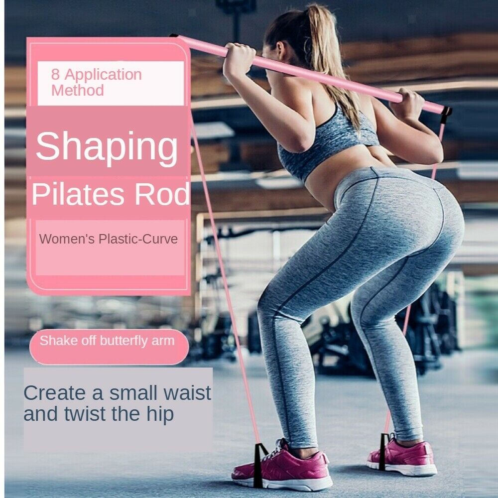 Pilates Exercise Bar Non Slip Detachable Student Fitness Muscle Training