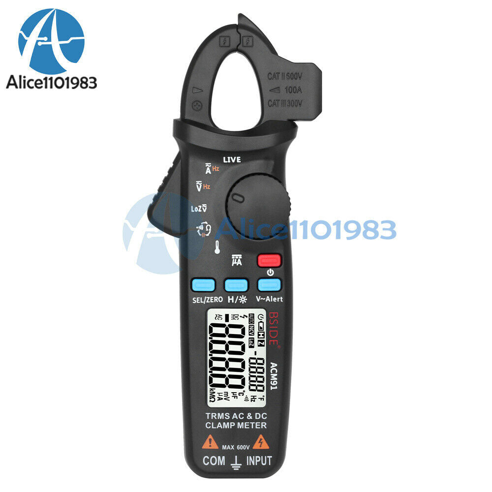 Digital Clamp Meter DC AC Current Ammeter Multimeter voltage Ohm Hz NCV Tester