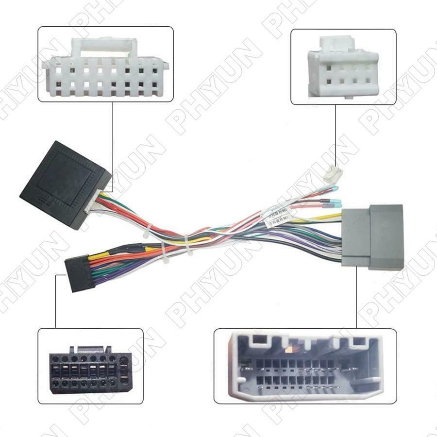 16 PIN Car Android Radio Wiring Harness Canbus For Jeep Wrangler JK Compass MK49