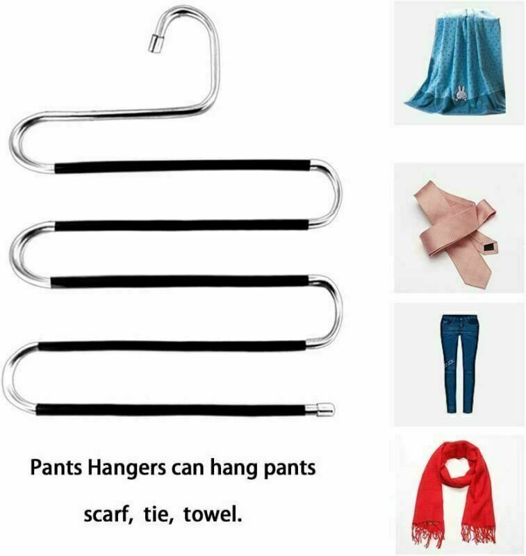 Multi-Layer Clothes Hanger For Trousers Towels Scarves Storage Closet