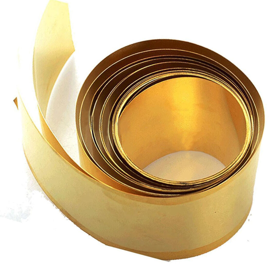 Brass Metal Thin Sheet Foil Plate 0.02X100X1000MM Handicraft Handmade Art