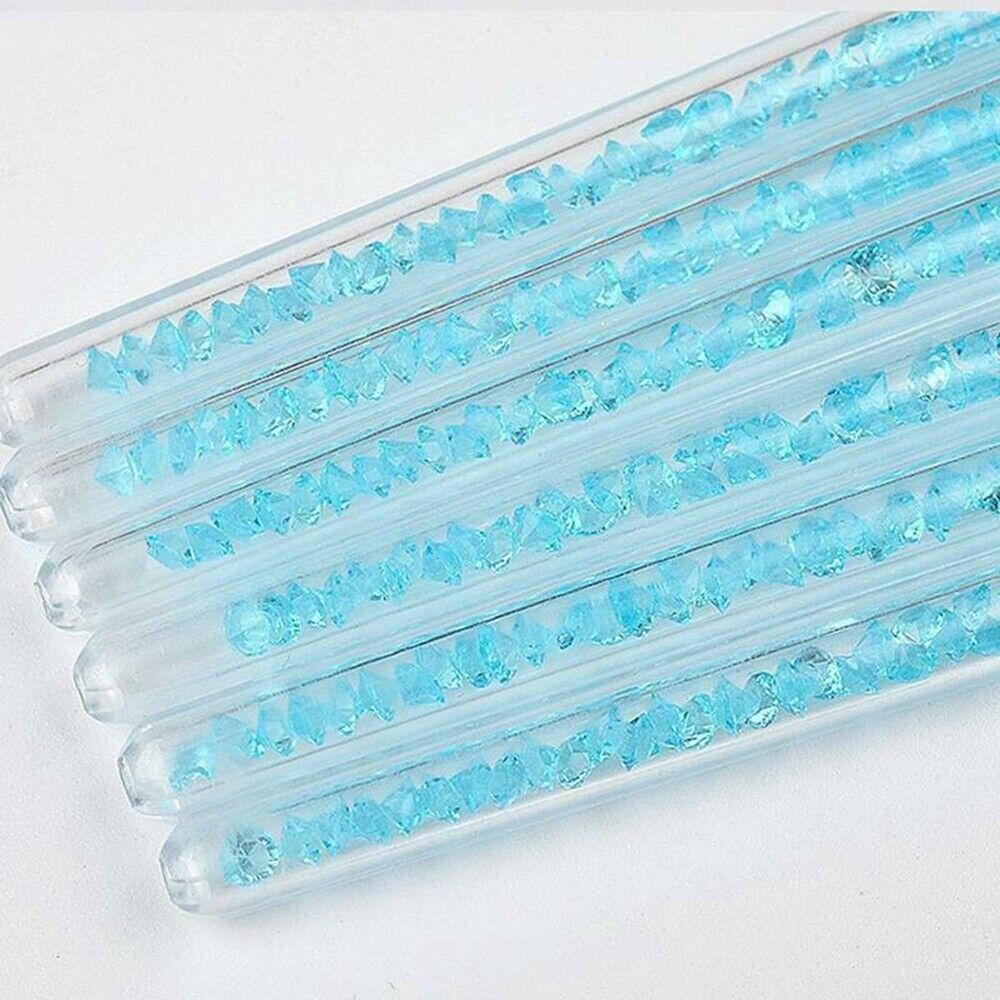 6x 100% Pure Kolinsky Acrylic Crimped Nail Brush 13mm/15mm/16mm/17mm/20mm/23mm