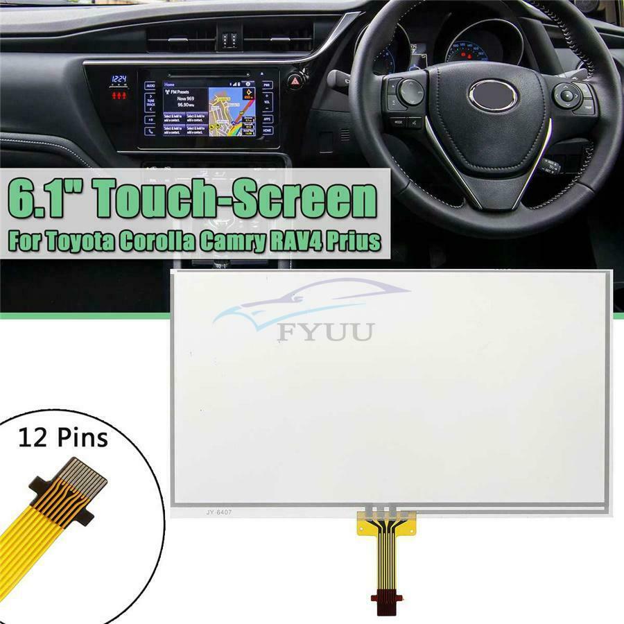 12 Pins Transparent Digitizer 6.1''Touch Screen For RAV4 Corolla Camry 2014-2016