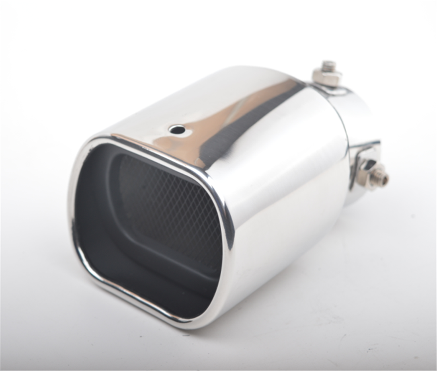 63mm Curved Stainless steel Bend Auto Exhaust Tail Pipe Tailpipe Muffler Tip Kit