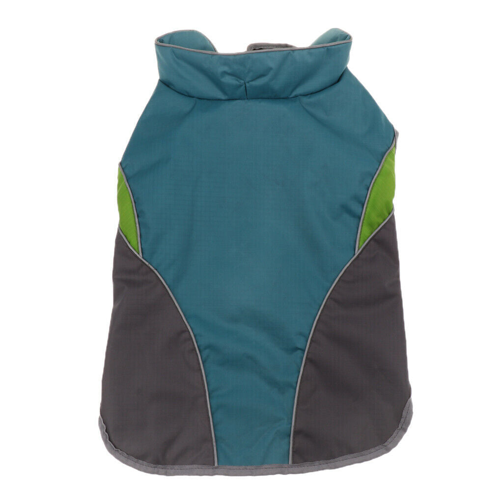 Waterproof Windproof Dog Puppy Jacket Vest Winter Warm Pet Coat Clothes Blue M