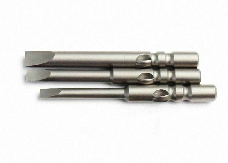 3Pcs FLATHEAD / SLOTTED SCREWDRIVER SET HEAD TOOL 1.6MM 2MM 3MM - 4MM SHANK DIA