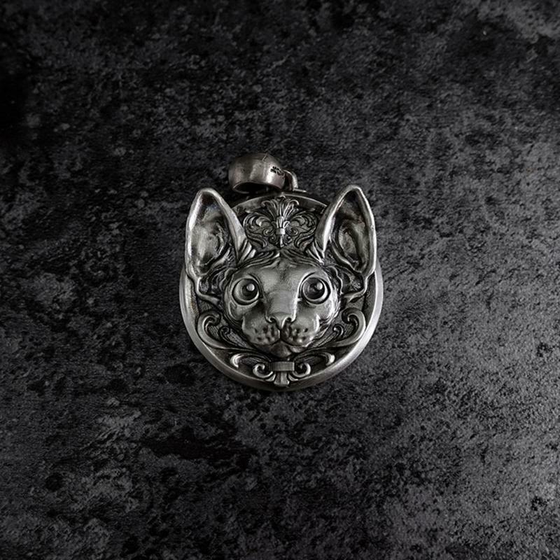 Men Women Punk Cat Gothic Cool Pendant Unisex Fashion Jewelry Gift Ornament