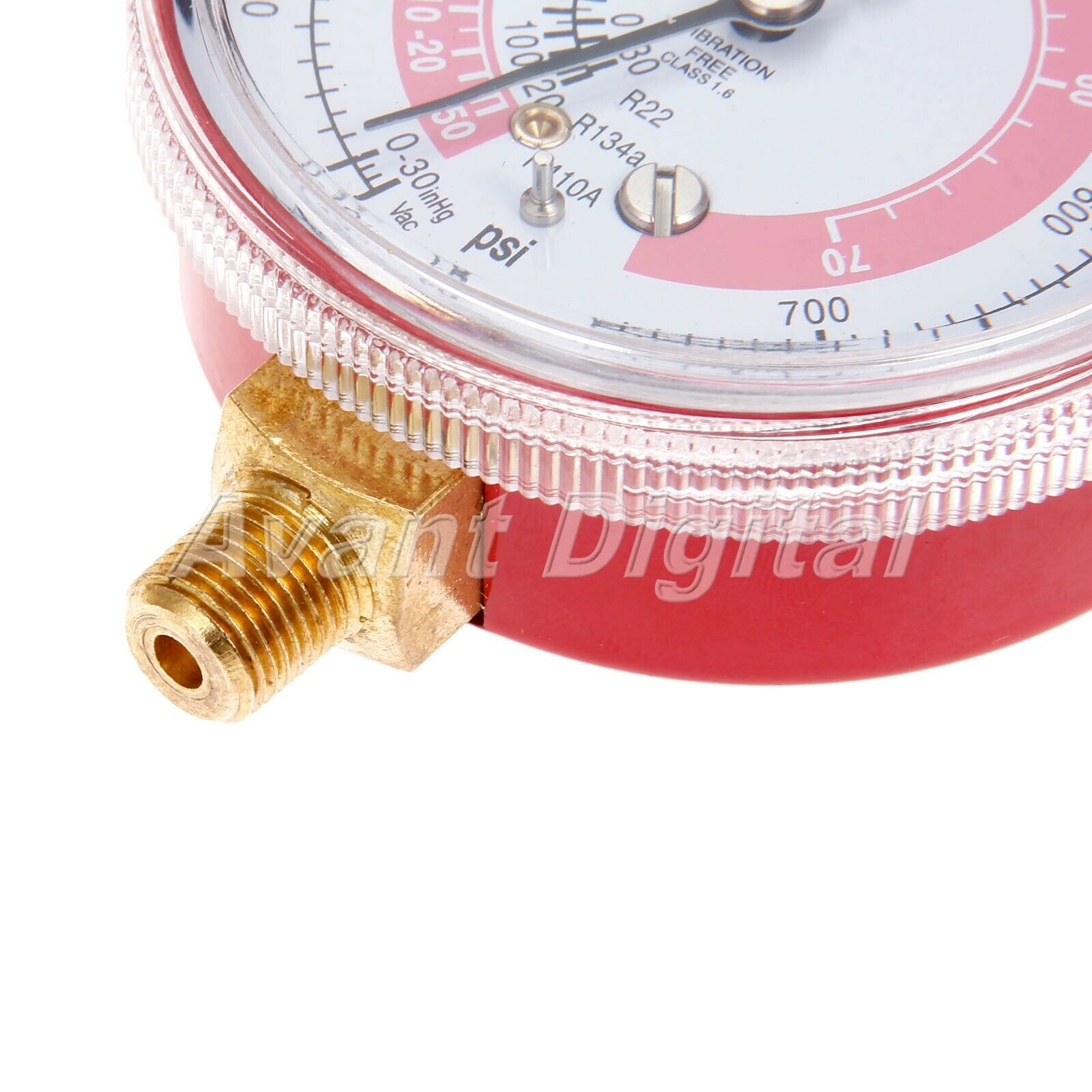 High Red Low Blue pressure gauge 1/8” NPT Compatible For R22 R12 R134a R410 New