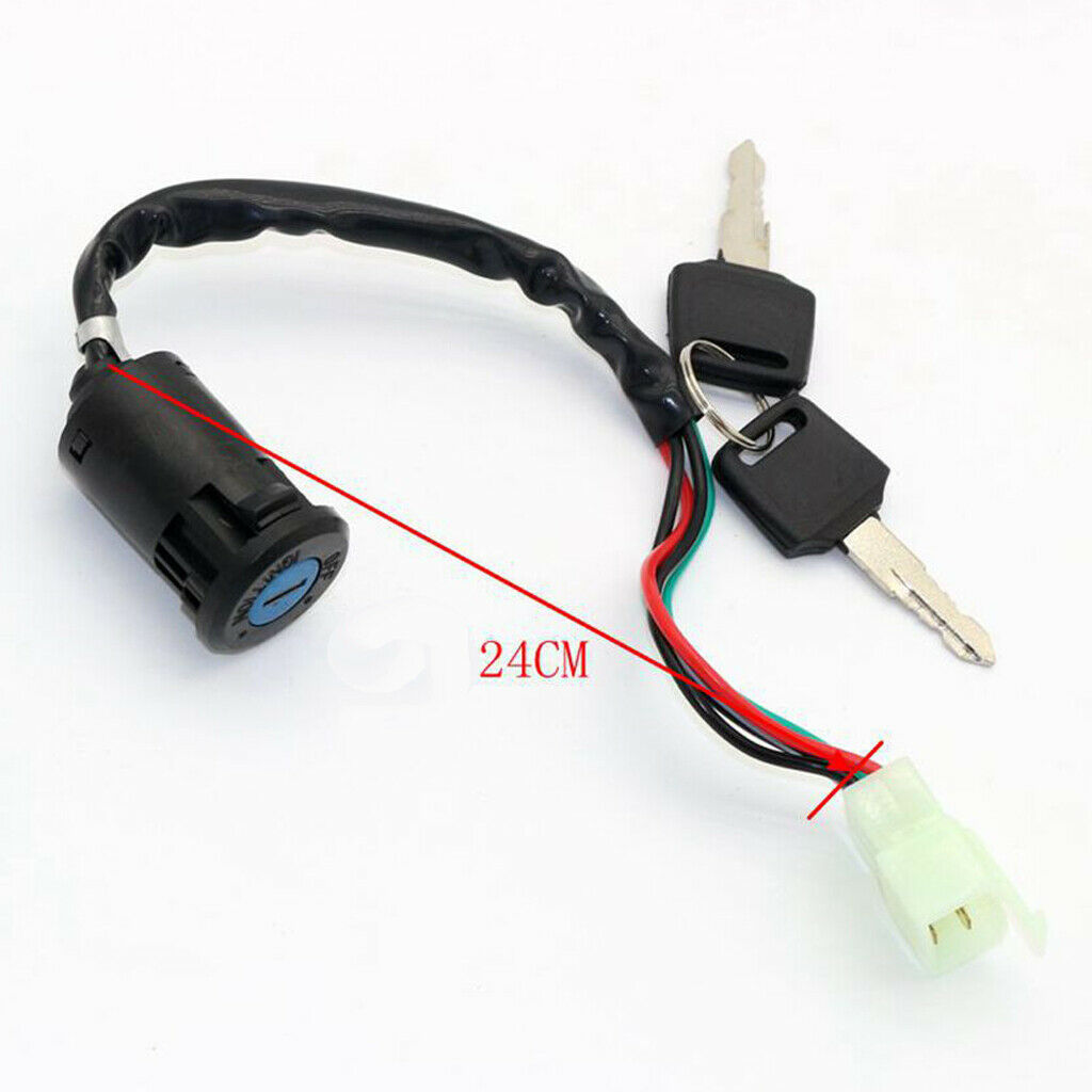 Ignition Key Lock Switch 4-Wire for 50 110 150 250CC Mini Quad ATV Dirt Bike