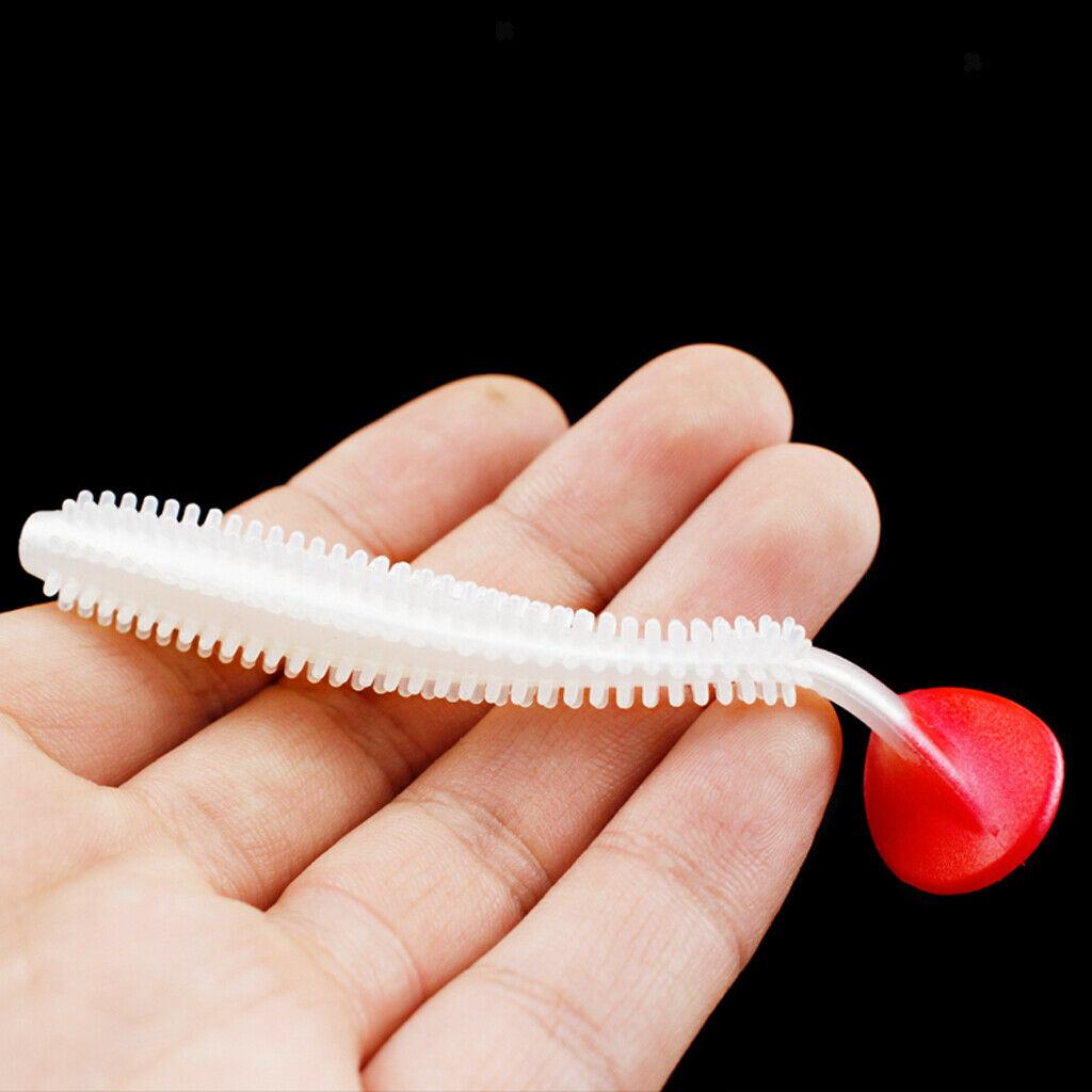 5Packs Soft Fishing Lures Lifelike Swimming Worm for Bass Trout Walleye