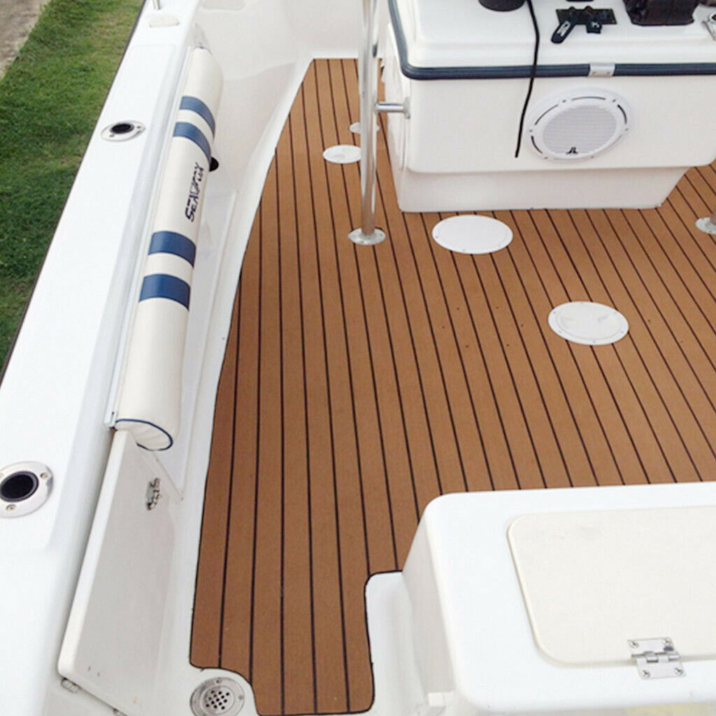 4x 240x5.8cm 6mm Self Adhesive EVA Foam Teak Deck Sheet Marine Boat Yacht