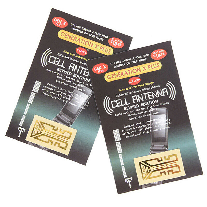 2*signal Enhancement Stickers Mobile Phone External Antenna Signal Amplifier KX