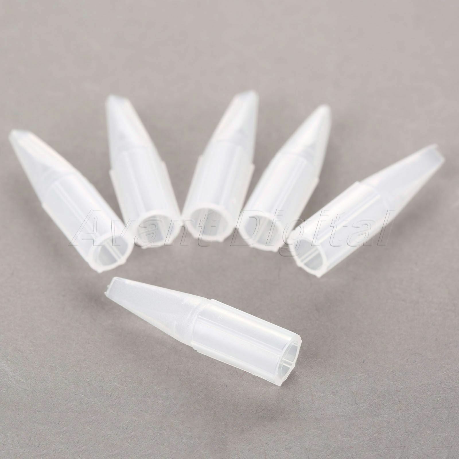 50pcs Convenient Tattoo Needle Tips Flat Mouth 5F Permanent Eyebrow Makeup Tool